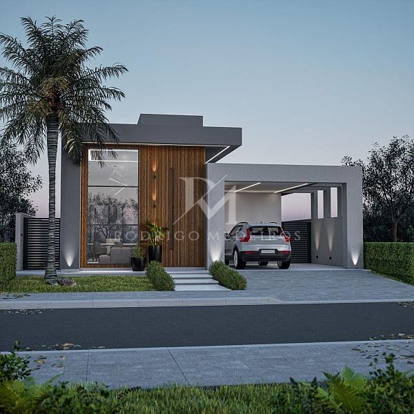 Casa  venda com 3 dormitrios e vista para o lago