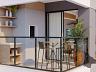 Apartamento novo no Estreito, Florianpolis, com 2 sutes e varanda gourmet