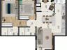 Apartamento novo no Estreito, Florianpolis, com 2 sutes e varanda gourmet