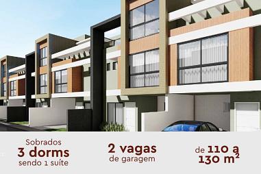 Terracota I - Sobrados em condomínio fechado no bairro Portão - Em Construção