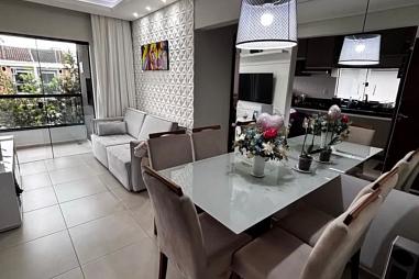 Lindo apartamento semimobiliado com 2 quartos + sacada com churrasqueira no Vila Nova! - Pronto para morar